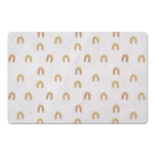 Random Rainbow Pattern 27" x 18" Floor Mat